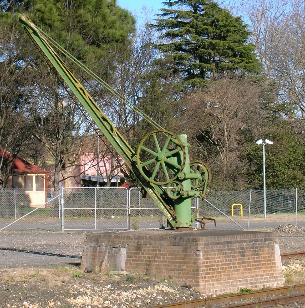 Old crane at Moss Vale railway station